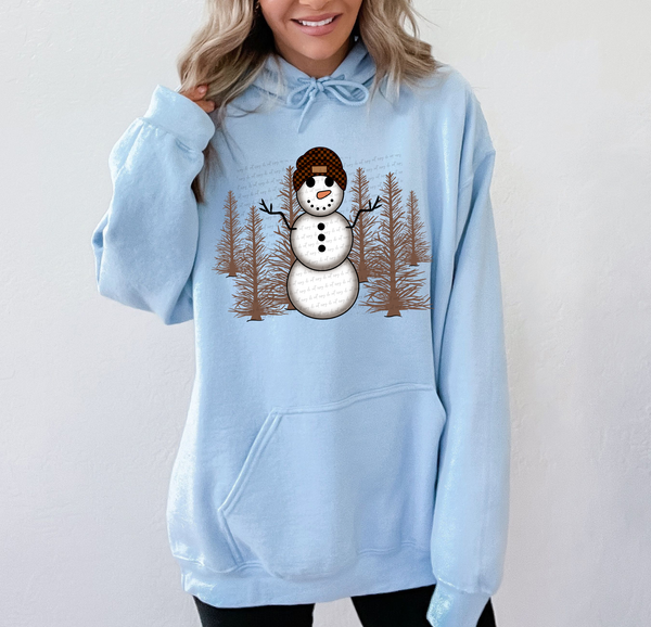 Beanie Snowman In A Forest 74769 DTF Transfer