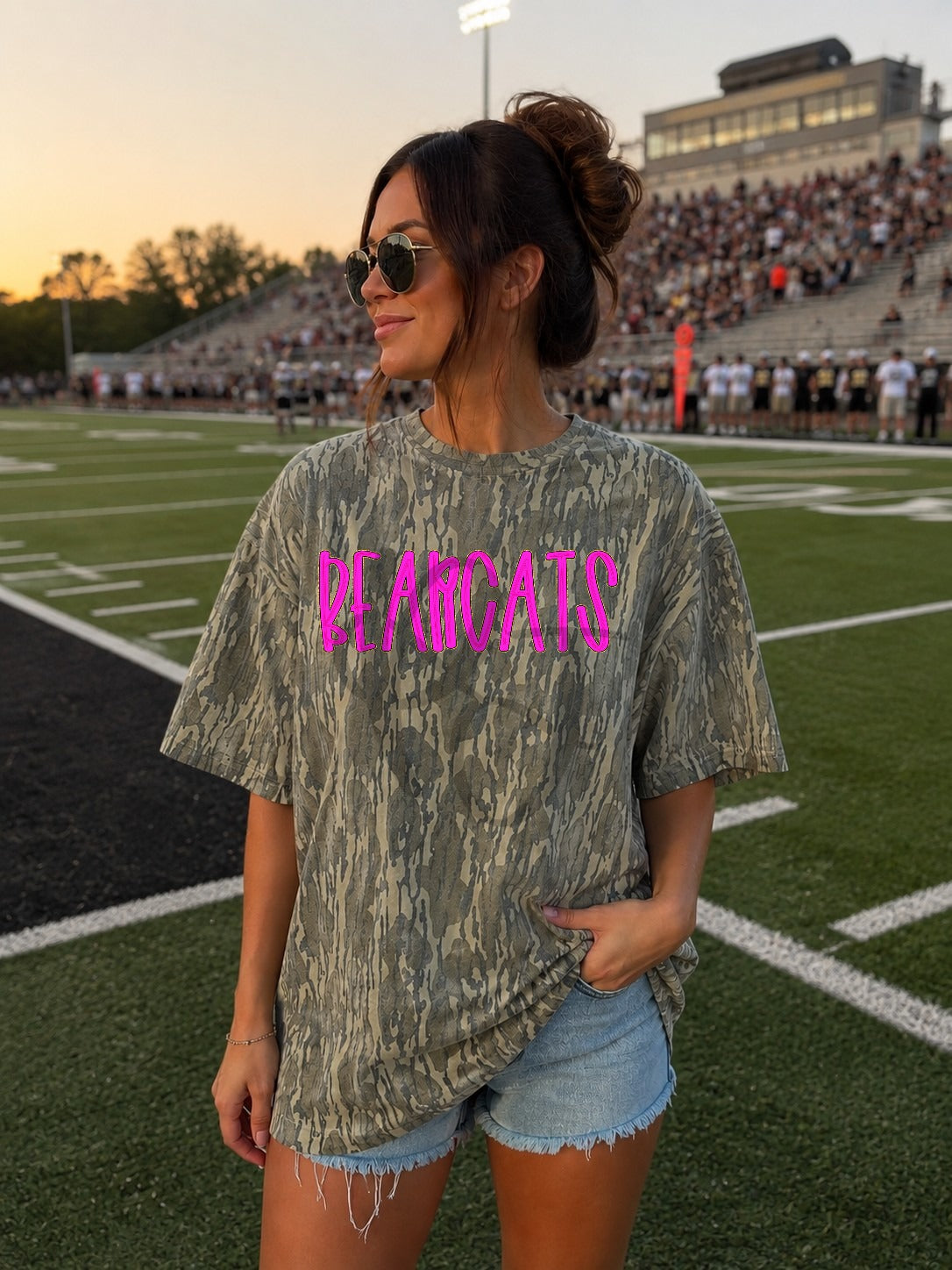 Bearcats bright pink (Parker) DTF transfer