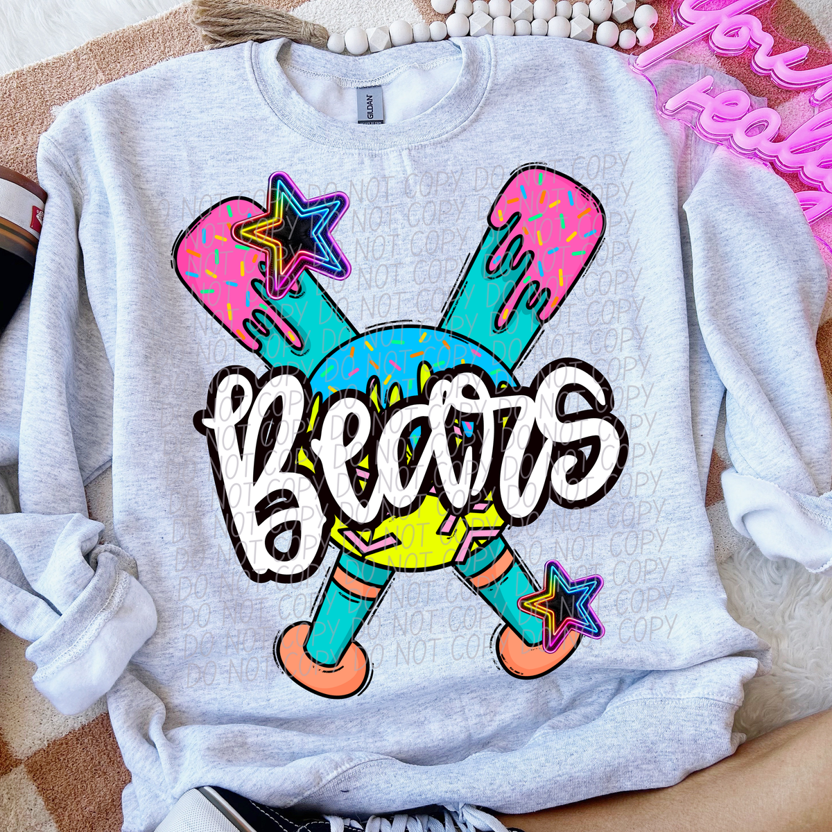 Dripping softball Bears (CITY) DTF transfer