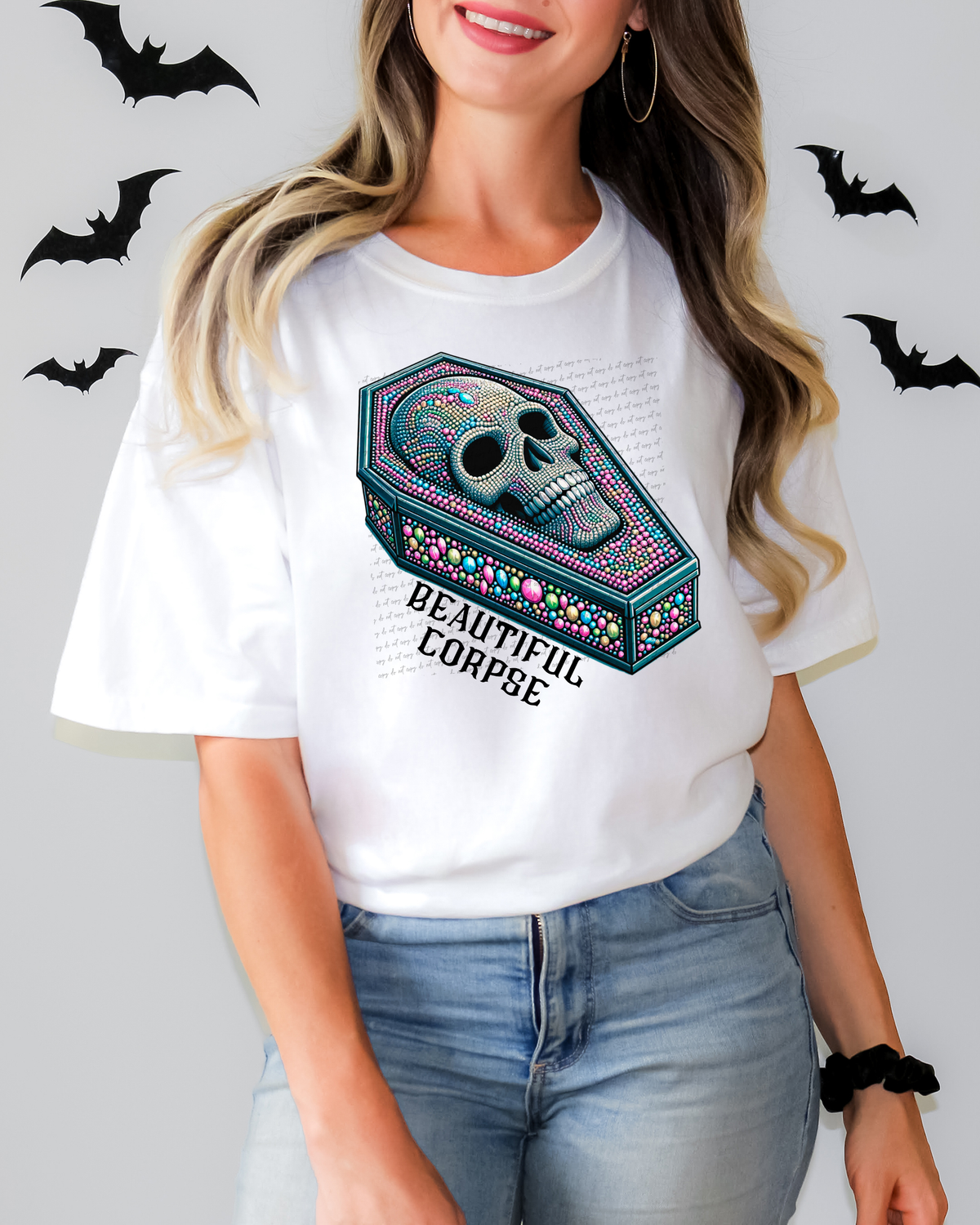 Beautiful Corpse Skull Coffin 51395 DTF transfer