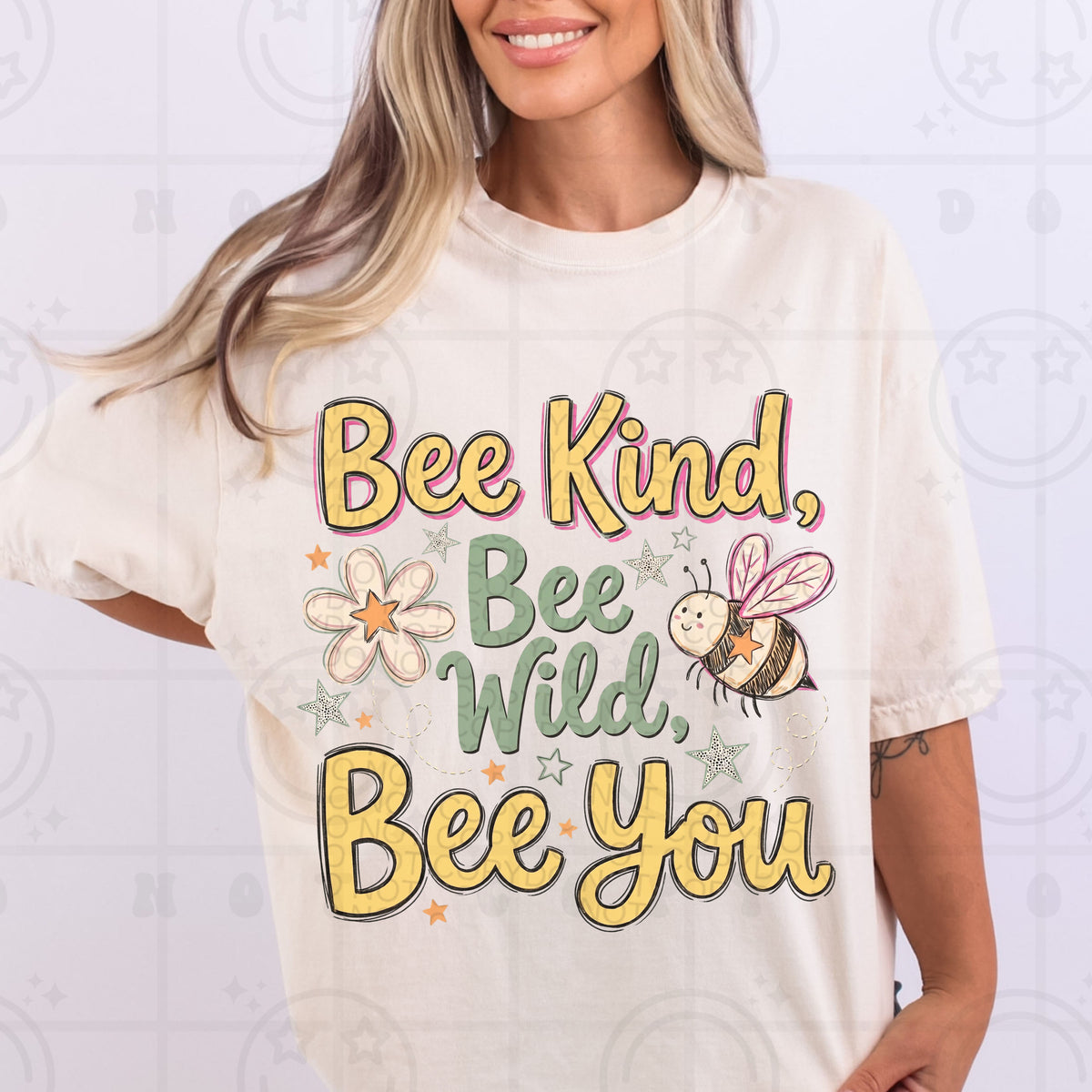 Bee kind, bee wild, bee you (HW) DTF Transfer
