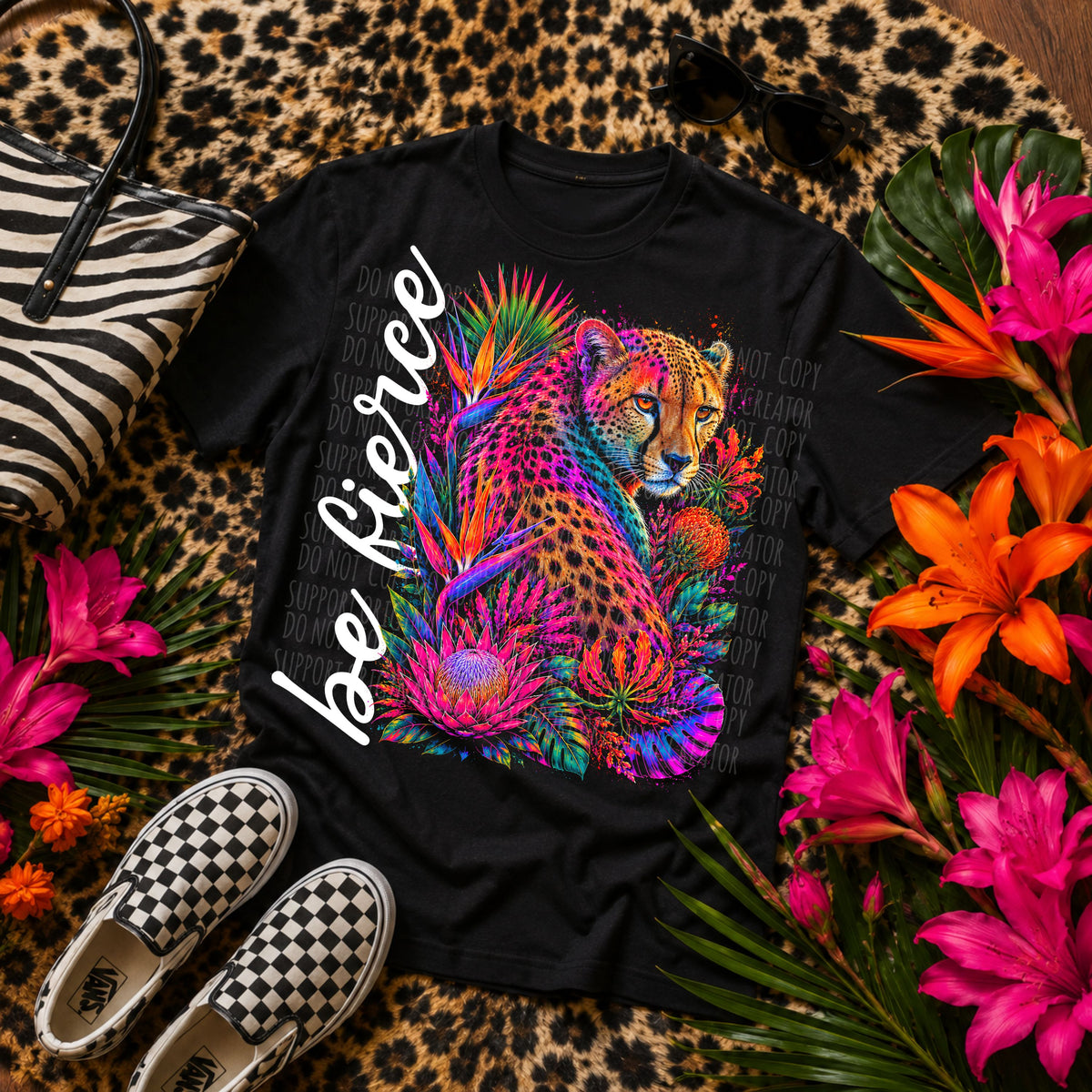 Be fierce neon (Starlight) DTF Transfer