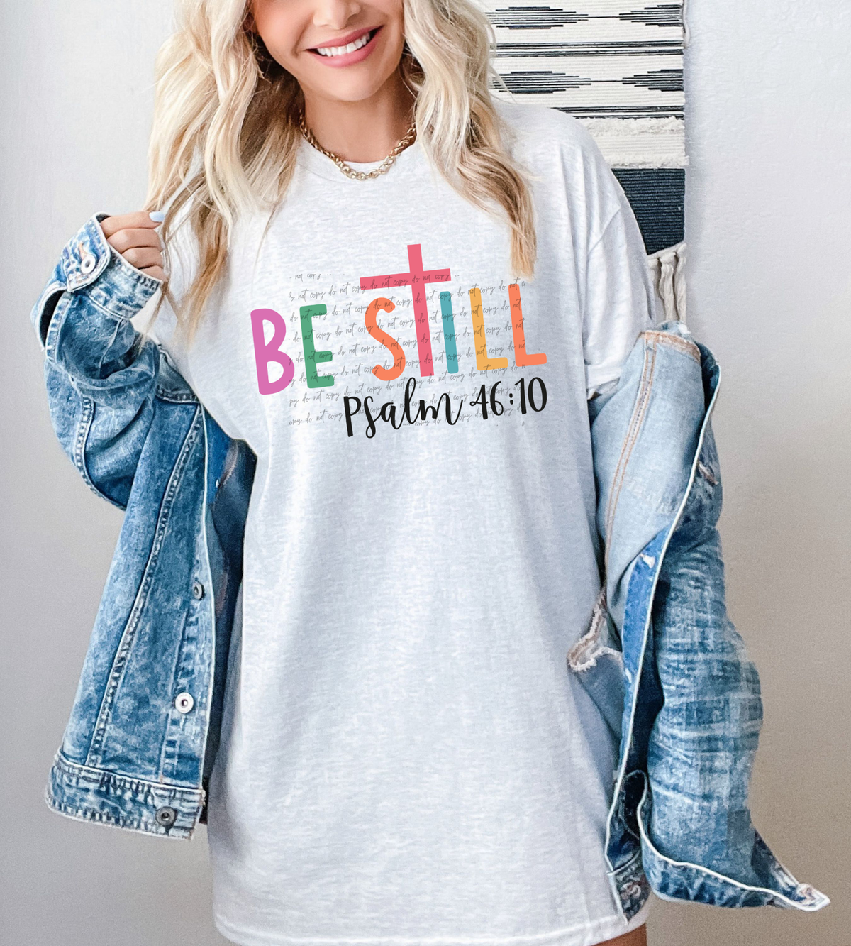 Be Still Psalm 46:10 42313 DTF transfer