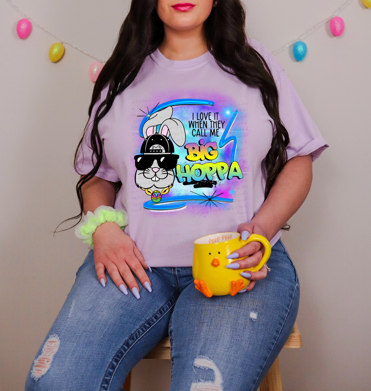 I Love It When They Call Me Big Hoppa Rabbit 116886 DTF Transfer