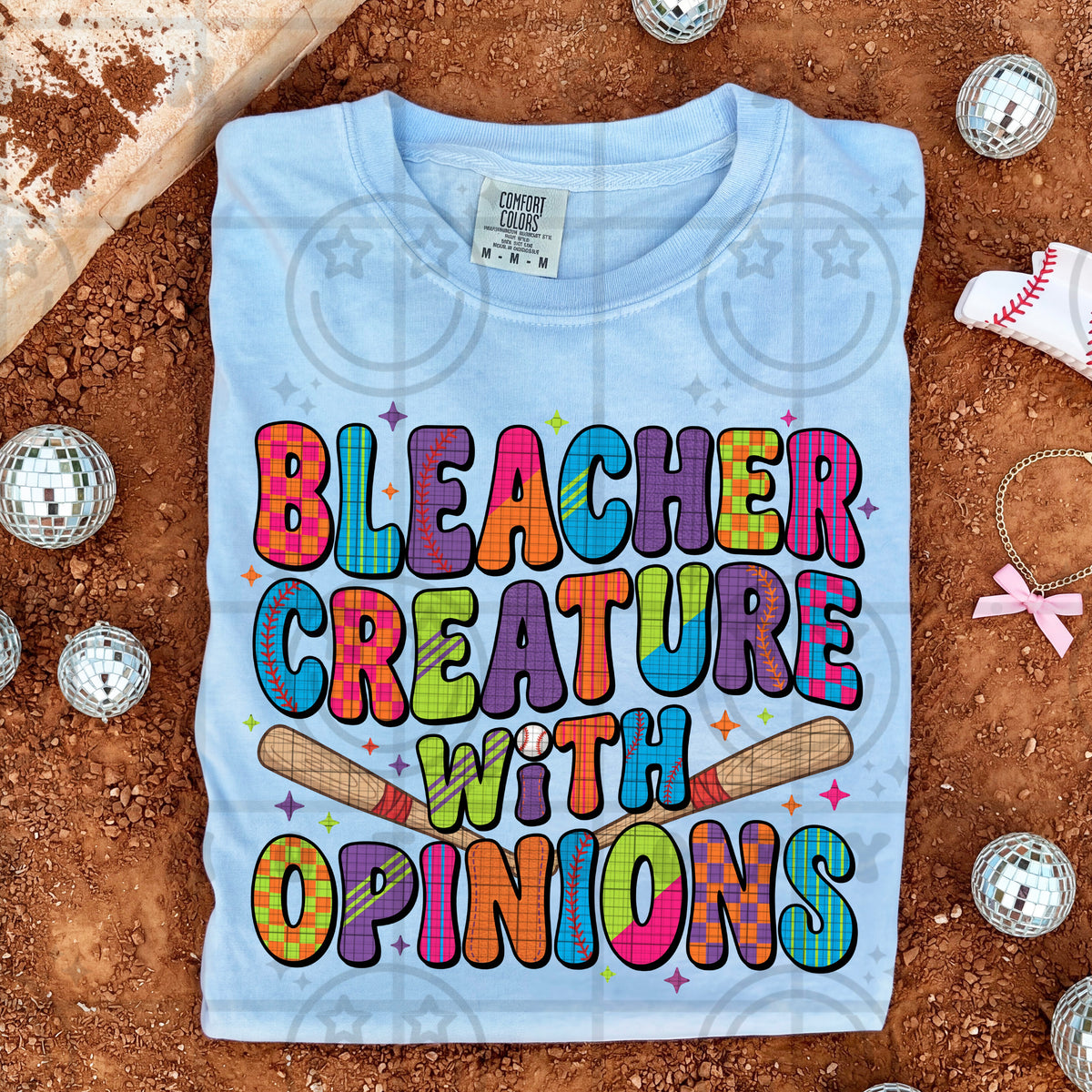 Bleacher creature with opinions FUNKY font (HW) DTF Transfer