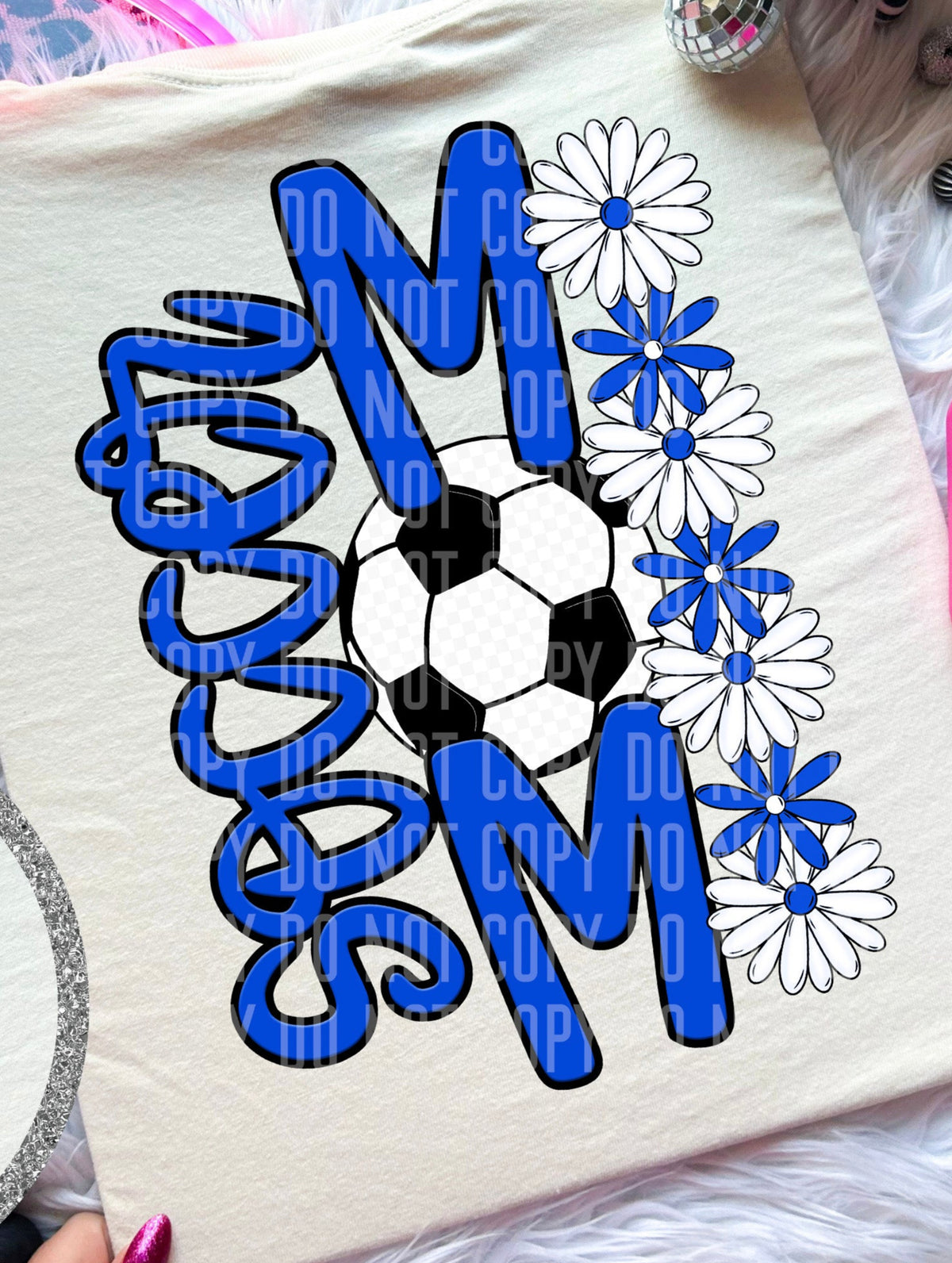 Soccer Mom Royal Blue BACK (Caplinger) DTF transfer