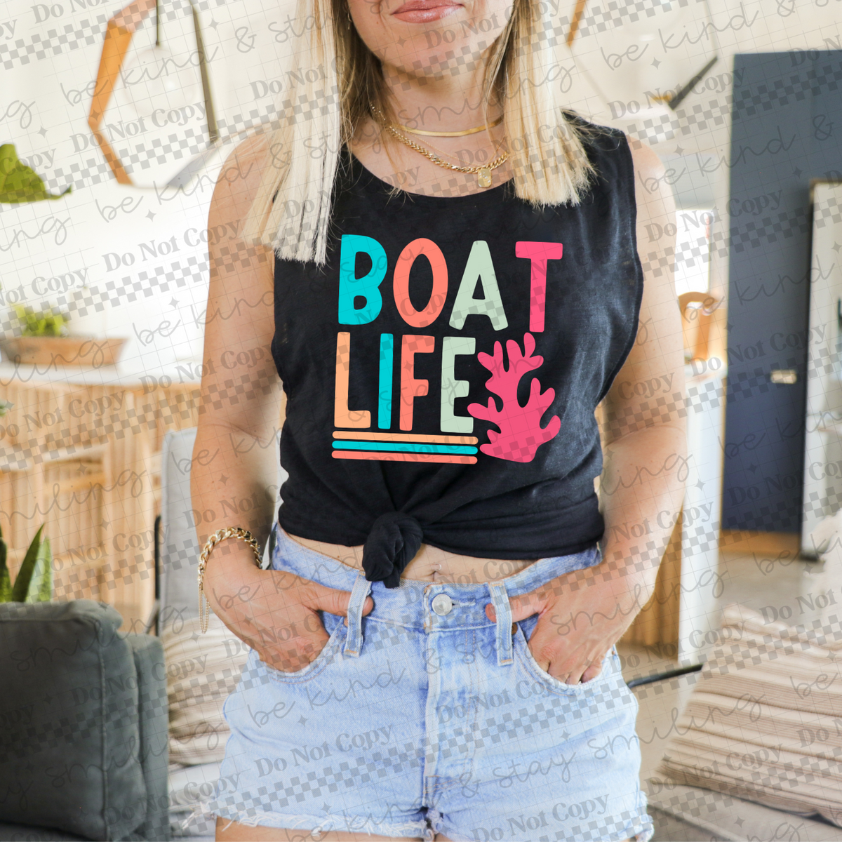 Boat Life Pastels (CMLD) 102768 DTF transfer