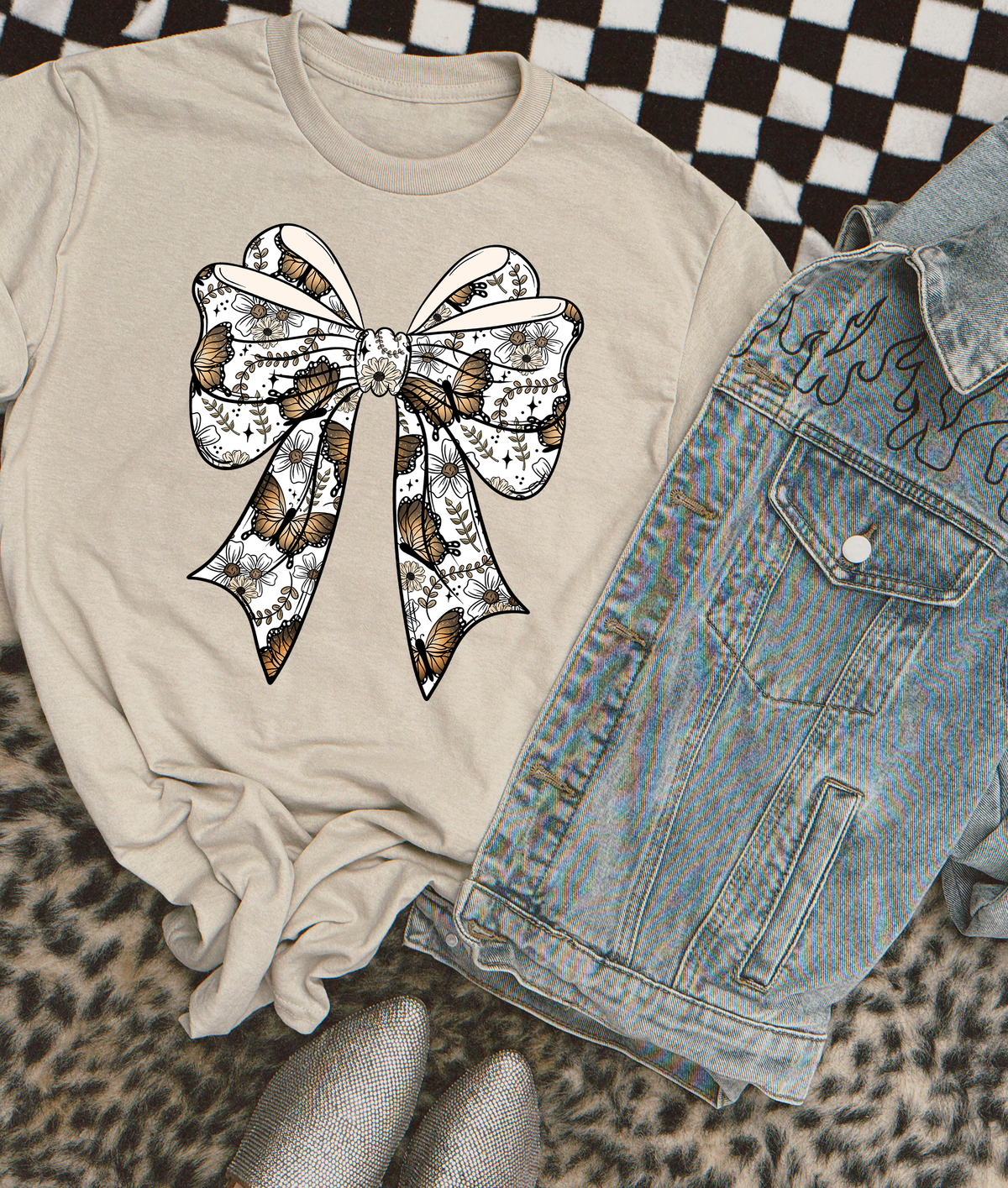 Boho Butterfly Bow 86133 DTF Transfer