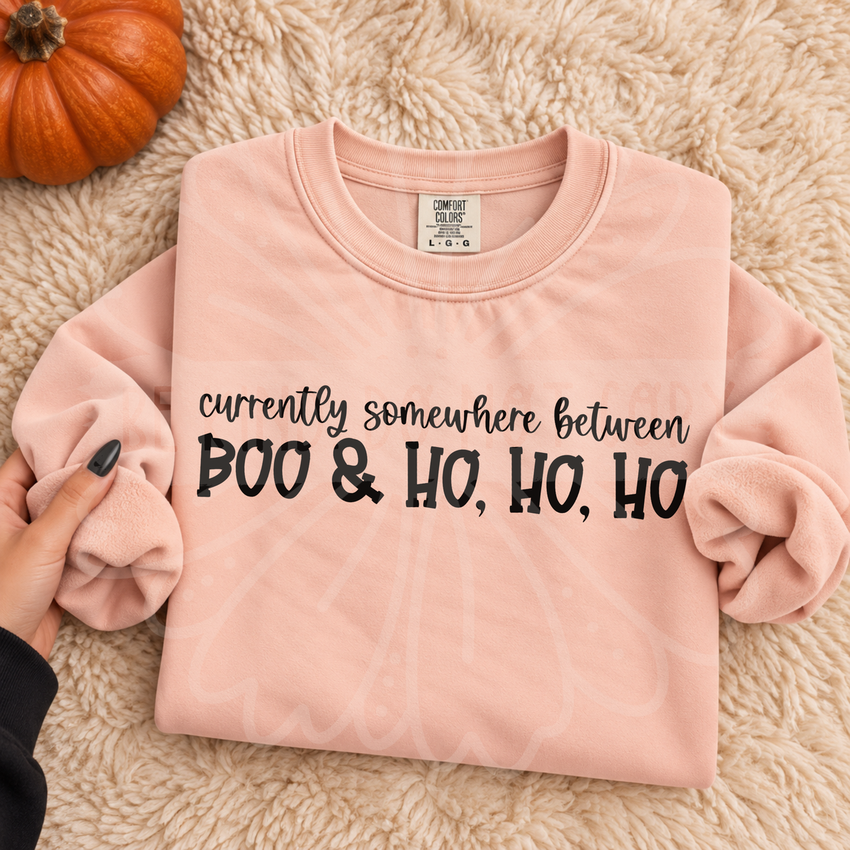 Currently somewhere between boo & ho ho ho DTF Transfer