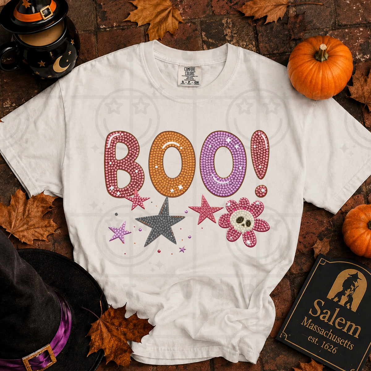 Boo! faux sequins (HW) DTF Transfer