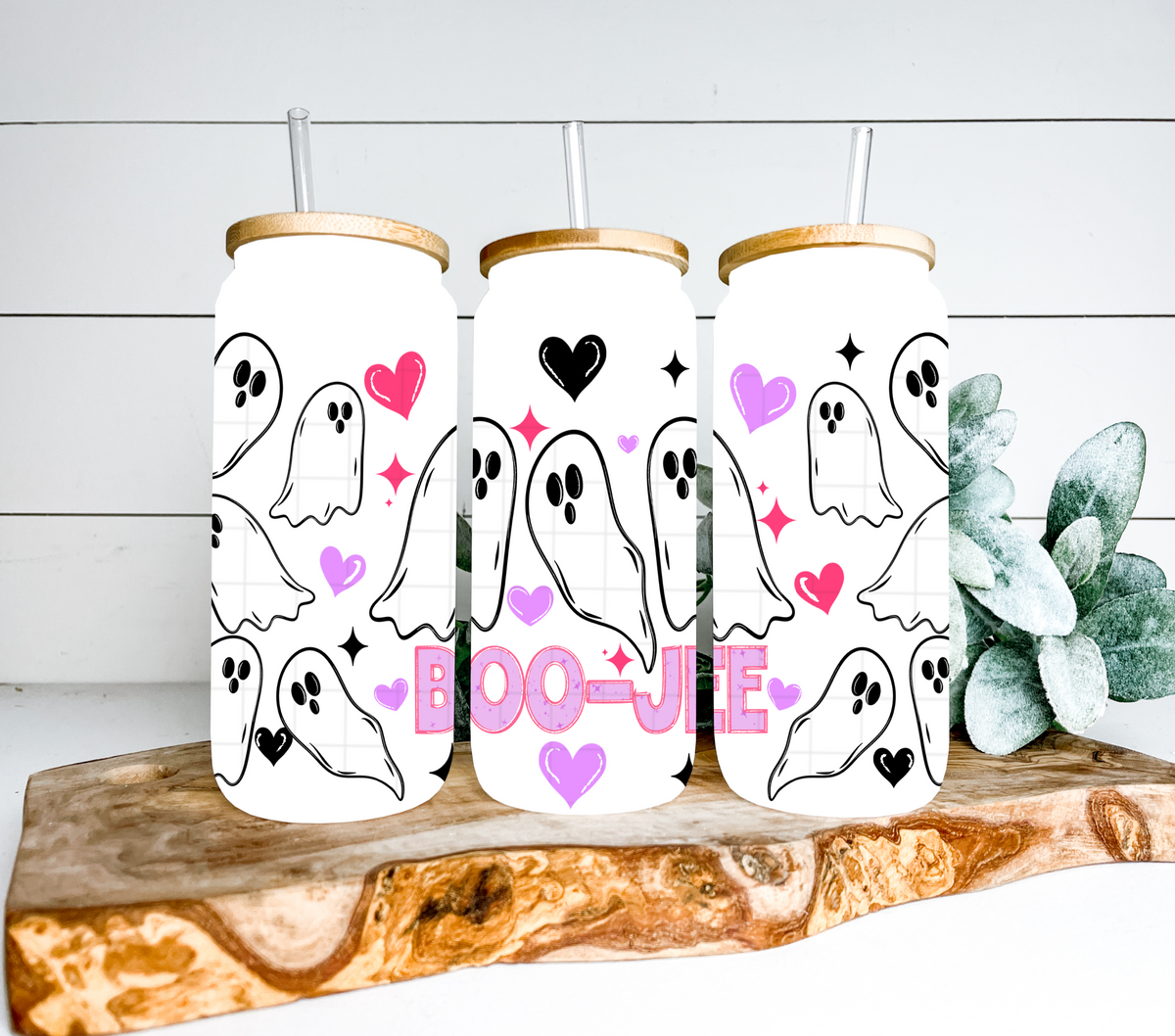 Boo-jee purple ghost trio (Linda) UV DTF WRAP
