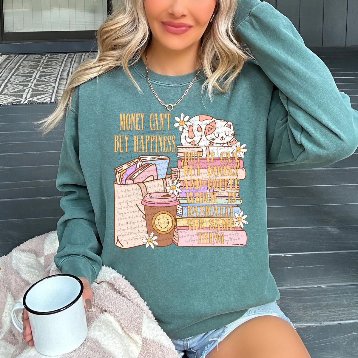 Money Can't Buy Happiness But It Can Buy Books 46423 DTF transfer