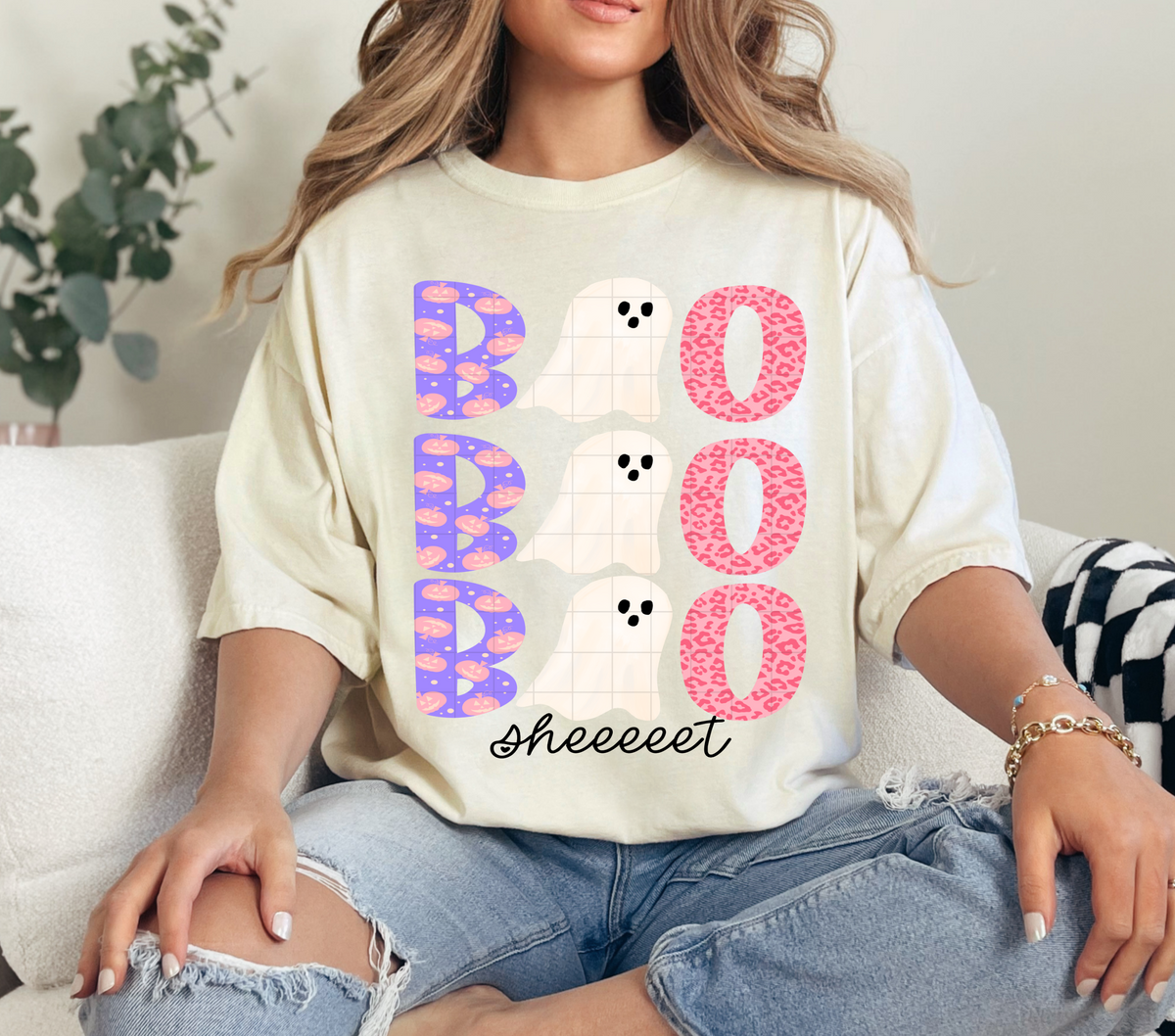 Boo sheet stacked (Linda) DTF Transfer