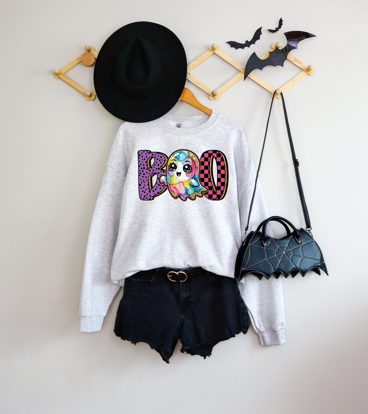 Boo Purple Pink Ghost 108857 DTF transfer