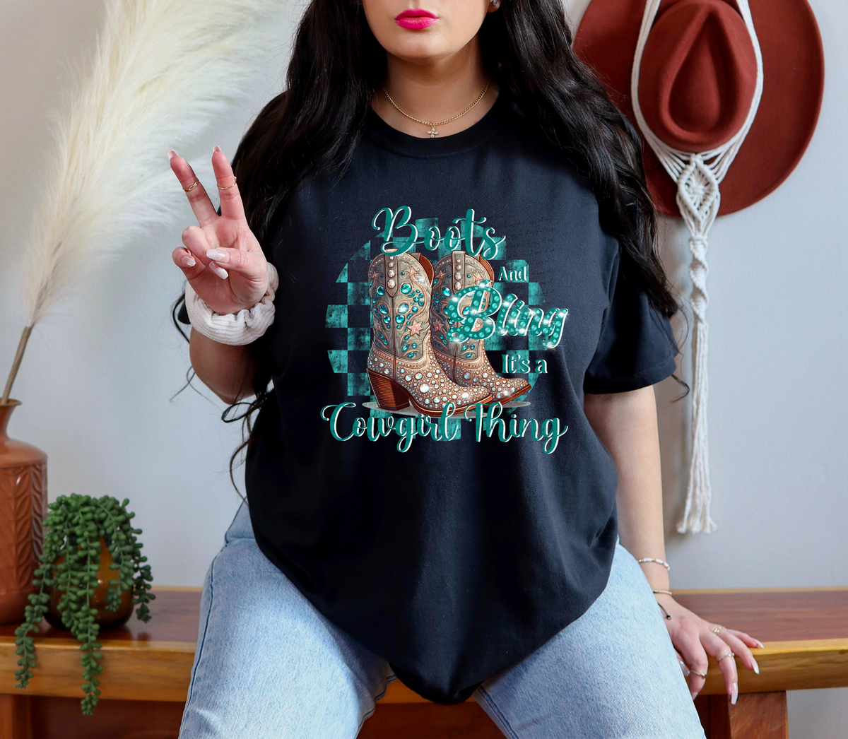 Boots and Bing Cowgirl Thing 59224 DTF transfer