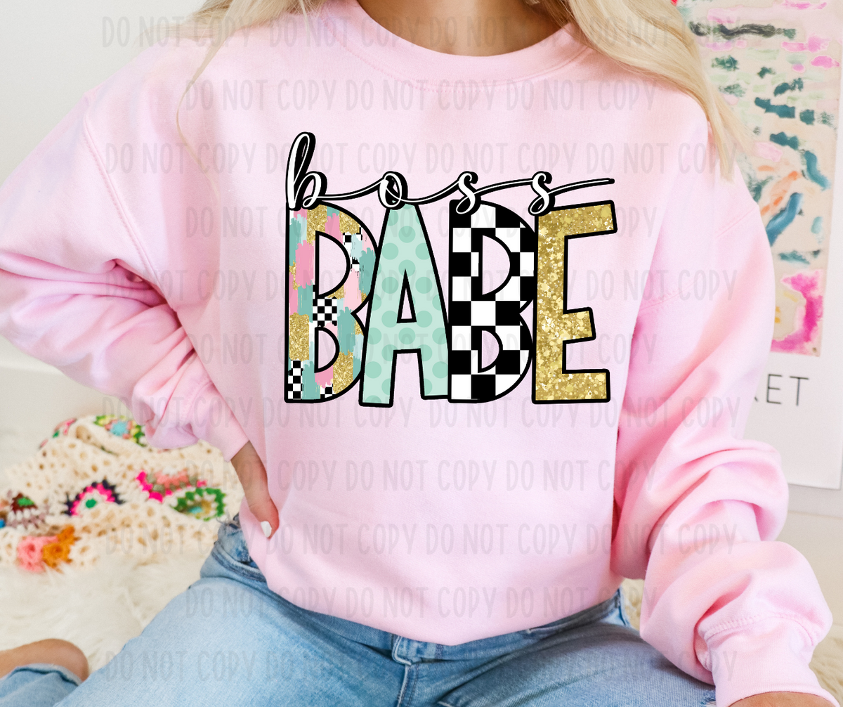 Boss Babe (canvista) DTF transfer