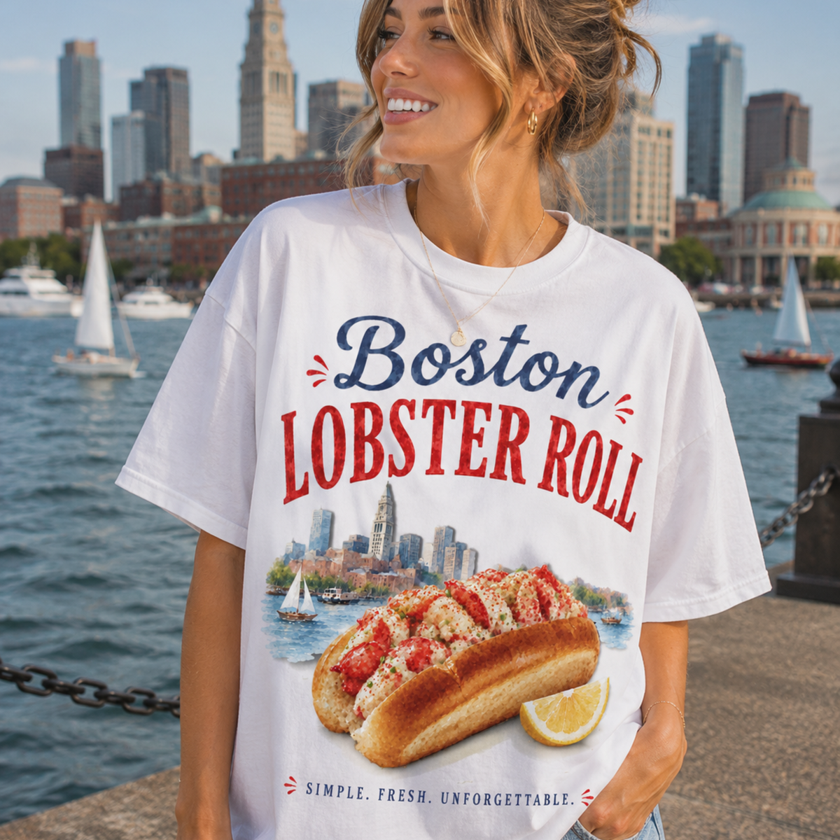 Boston lobster roll (Parker) DTF Transfer