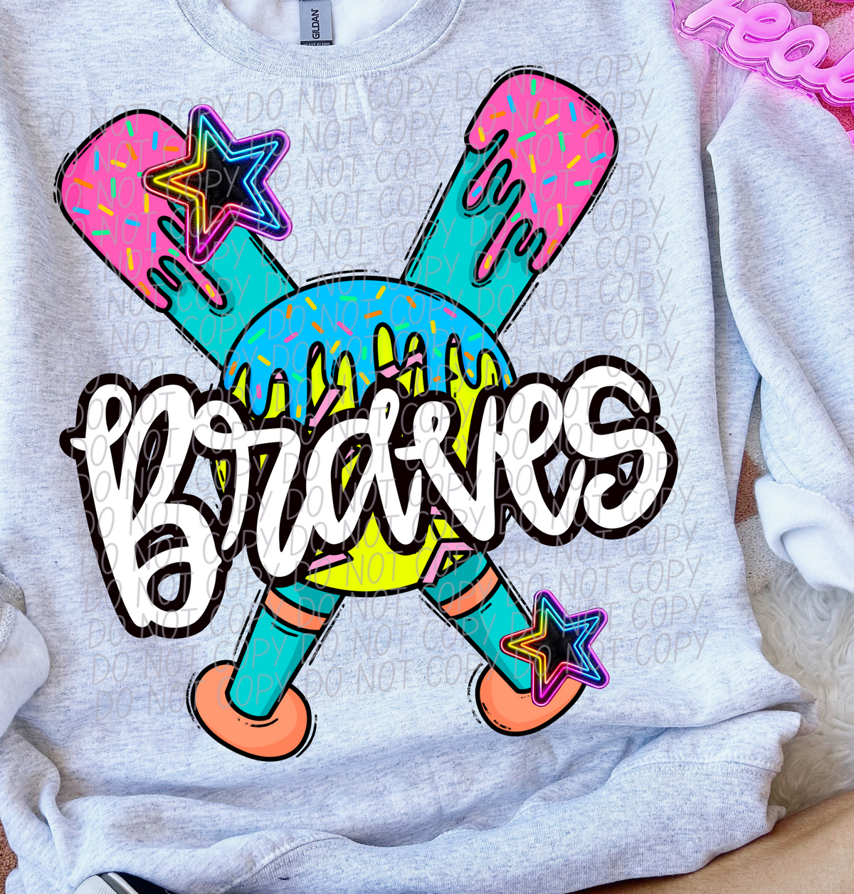 Dripping softball Braves (CITY) DTF transfer