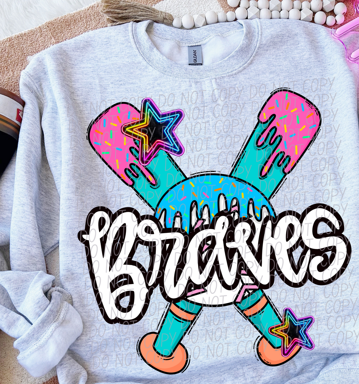 Dripping baseball Braves (CITY) DTF transfer