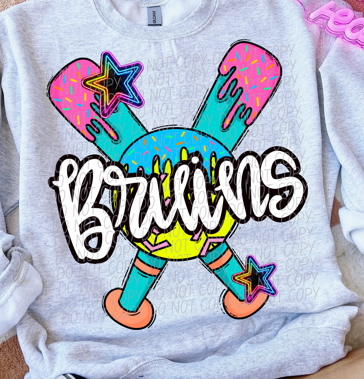 Dripping softball Bruins (CITY) DTF transfer