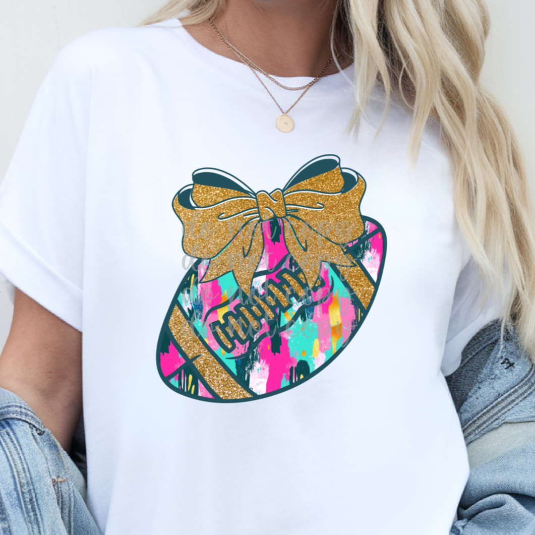 Brushstroke football (Parker) DTF transfer