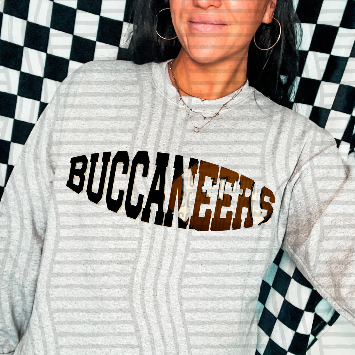 Buccaneers varsity clipped football (Caplinger) DTF transfer