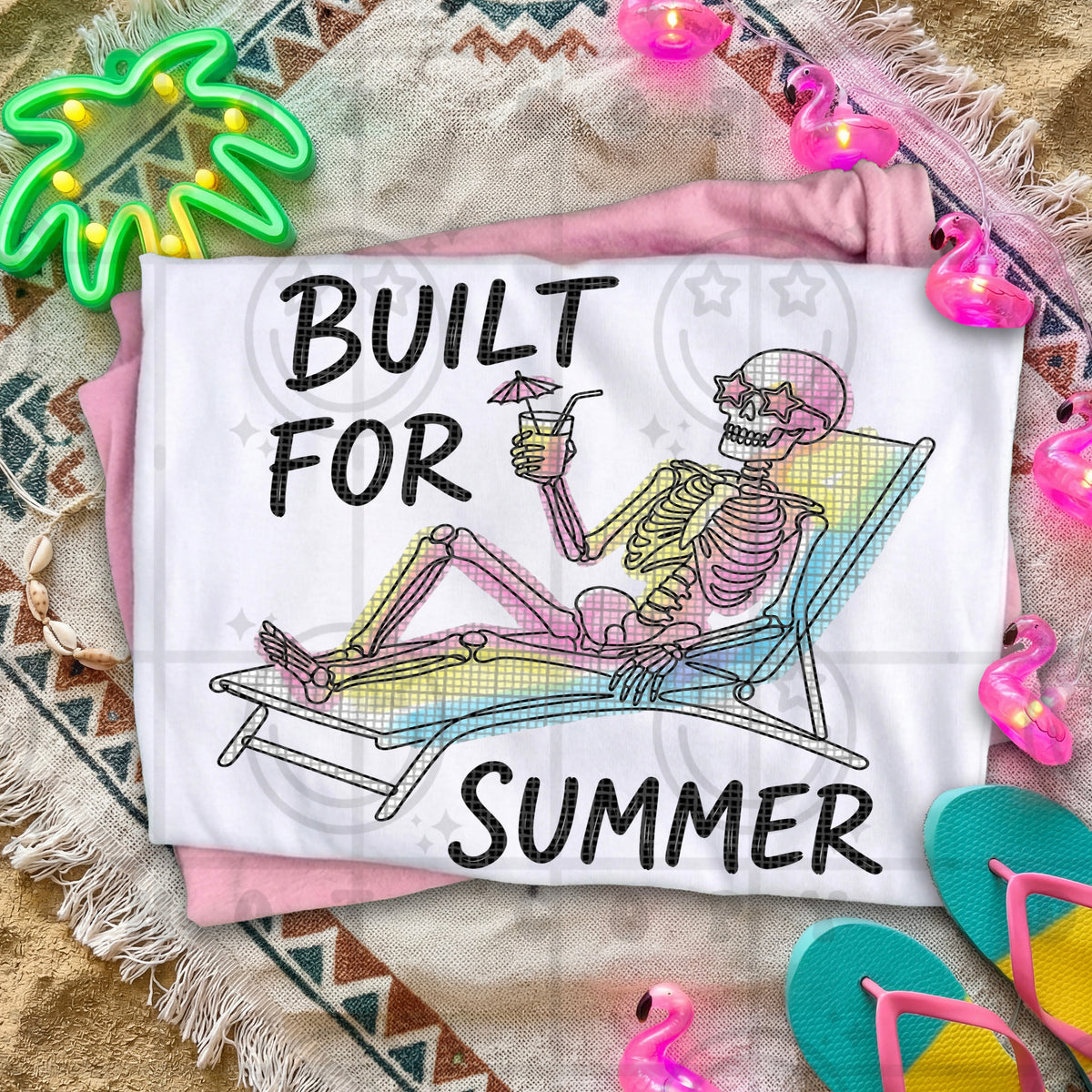 Buit for summer skeleton (HW) DTF Transfer
