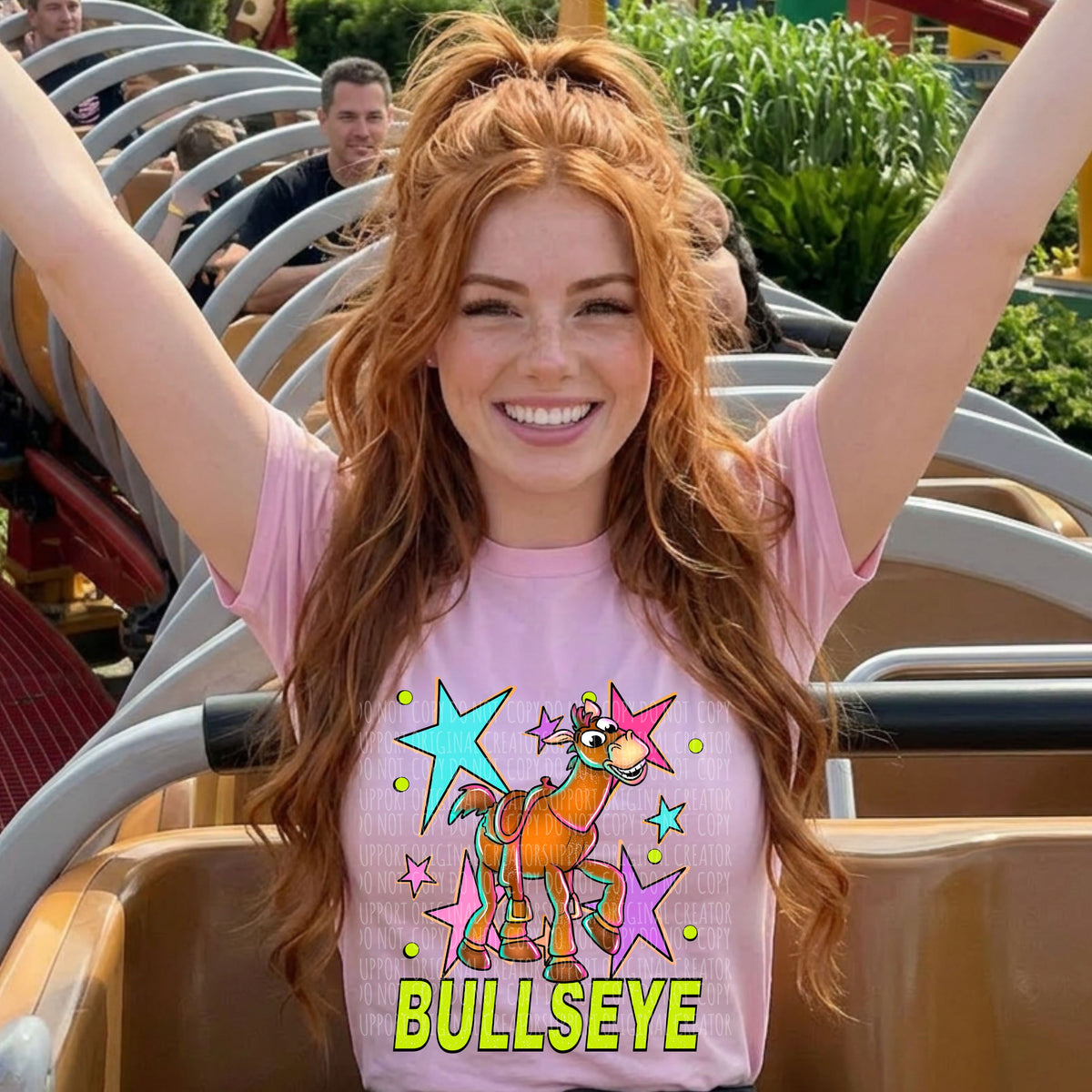 Bullseye with stars (Starlight) DTF Transfer