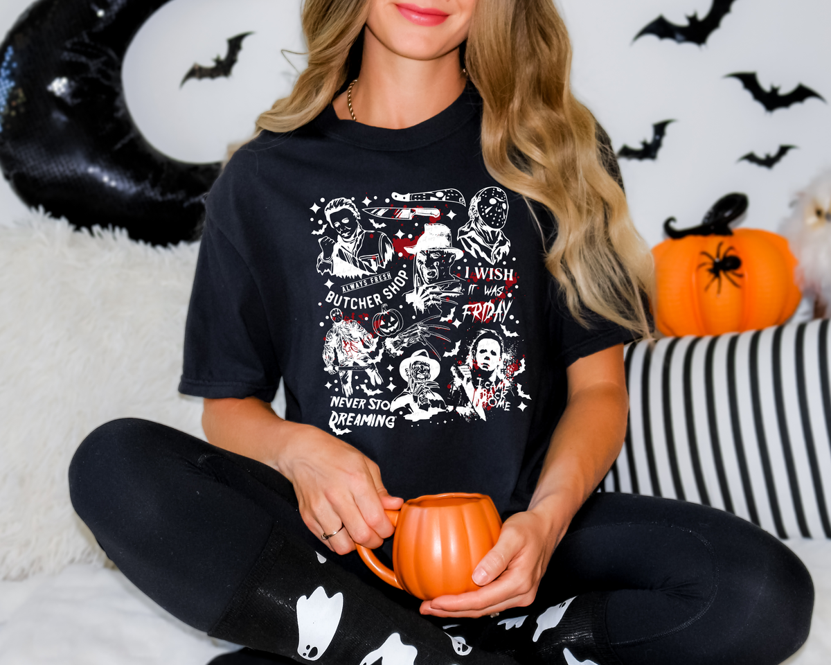 Butcher Shop Slasher White Font 108862 DTF transfer