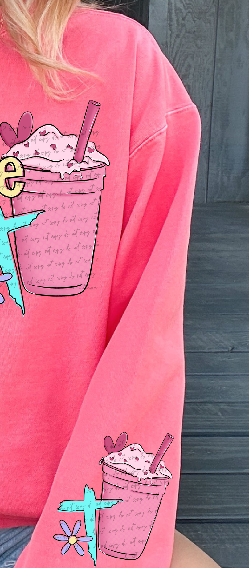 A Little Bit Of Caffeine And A Whole Lotta Jesus Sleeve Print 51970 DTF transfer