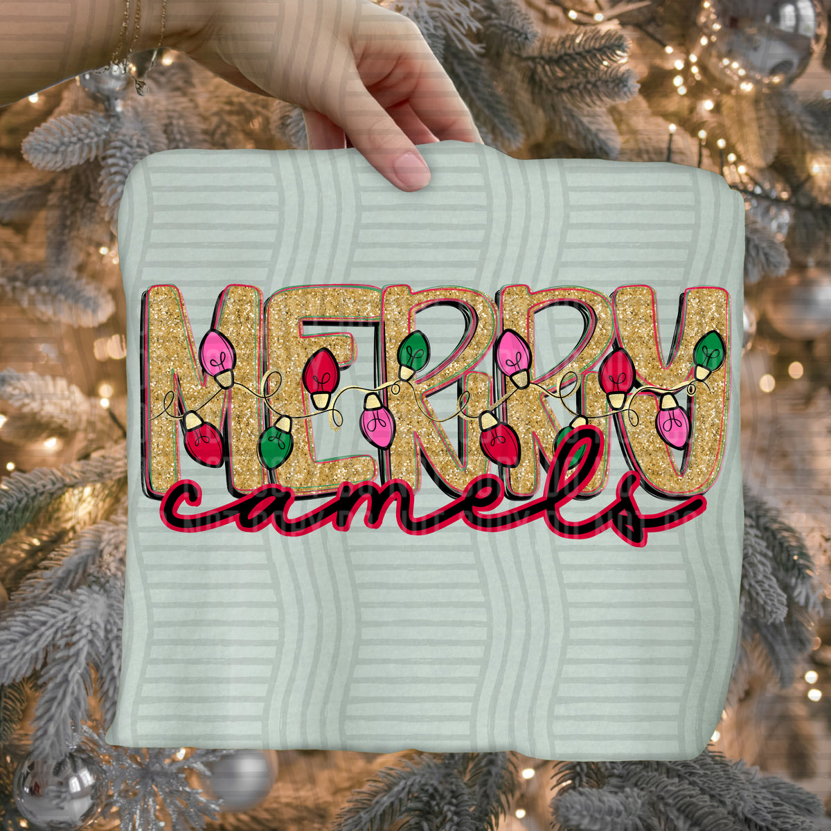 camels merry with lights (caplinger) DTF Transfer