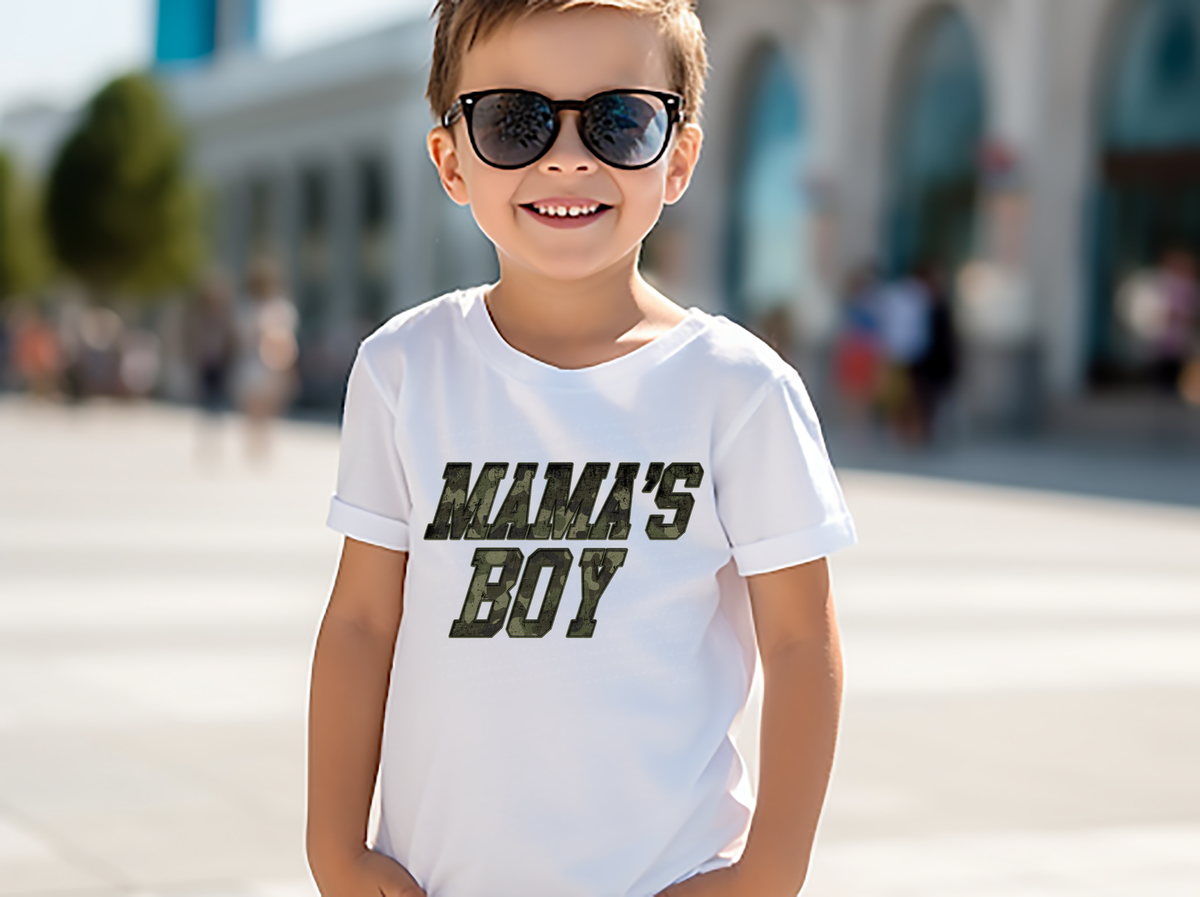 Mama's Boy Camouflage 117130 DTF Transfer
