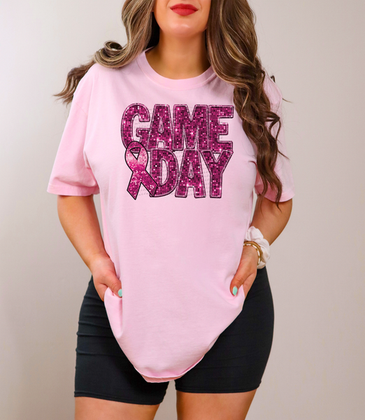 Game day pink sequin 40224 DTF TRANSFER