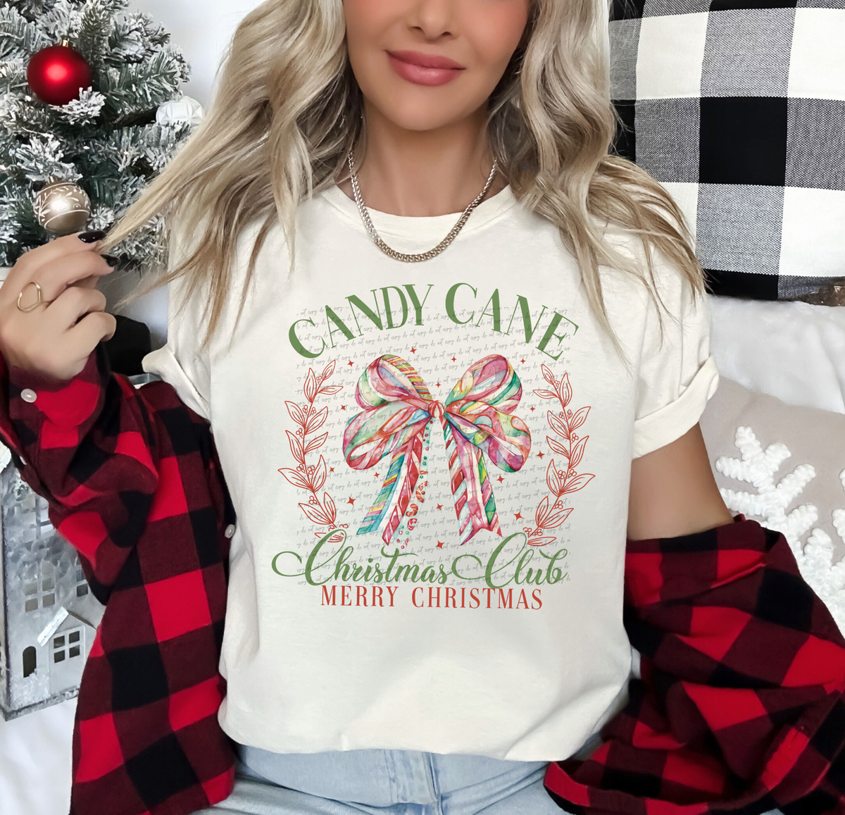 Candy Cane Christmas Club Merry Christmas 51707 DTF transfer