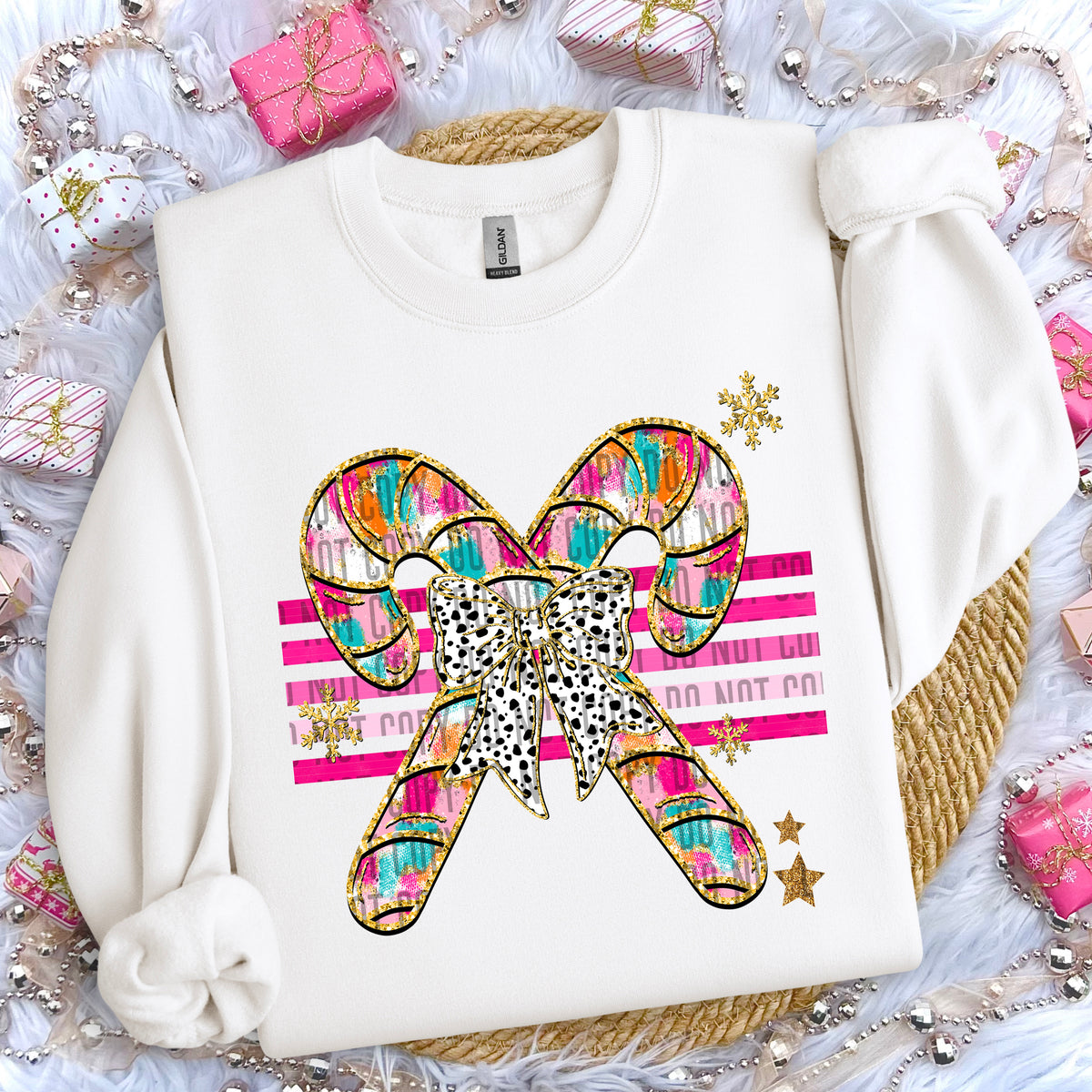 Candy Canes Coquette 66935 DTF transfer