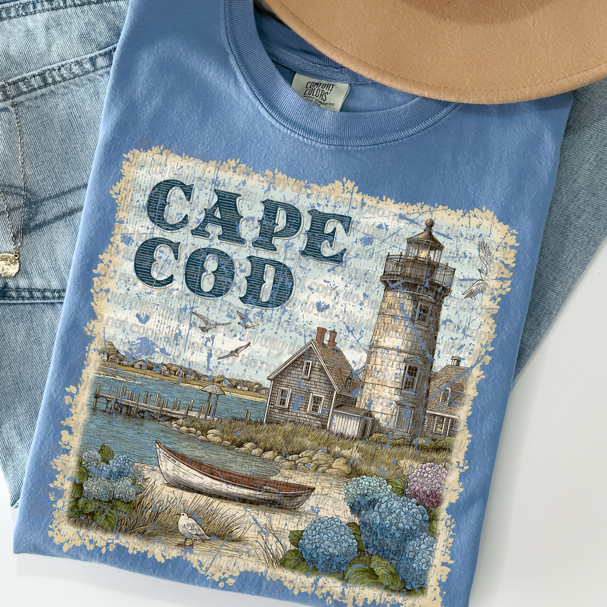Cape Cod Stamp (TTD) 102524 DTF transfer