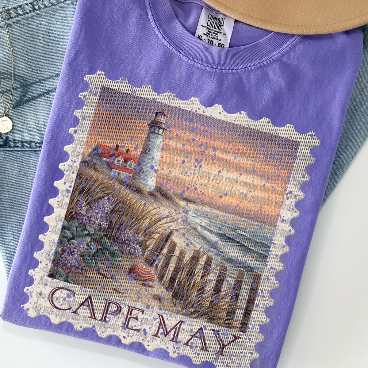 Cape May Stamp (TTD) 102992 DTF transfer