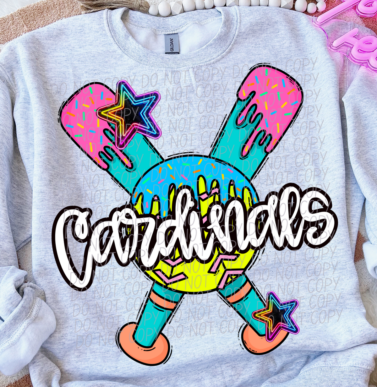 Dripping softball Cardinals (CITY) DTF transfer