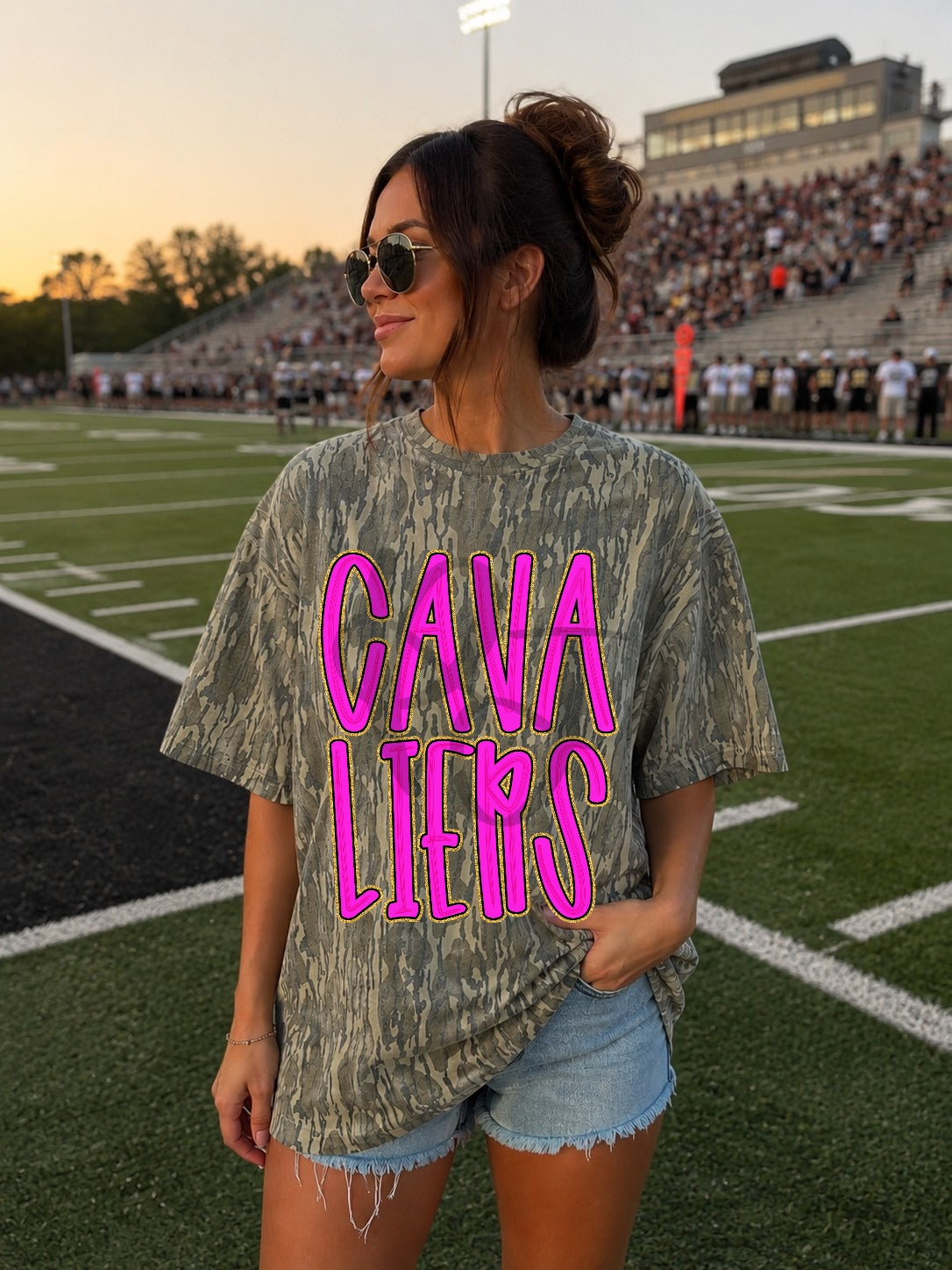 Cavaliers bright pink (Parker) DTF transfer