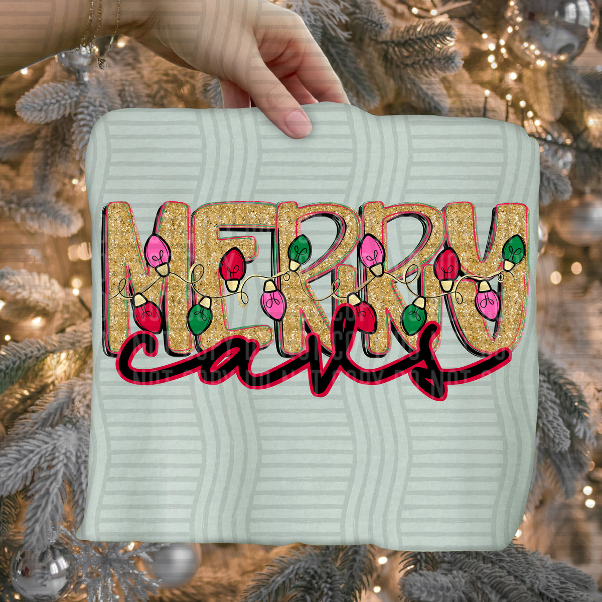 cavs merry with lights (caplinger) DTF Transfer