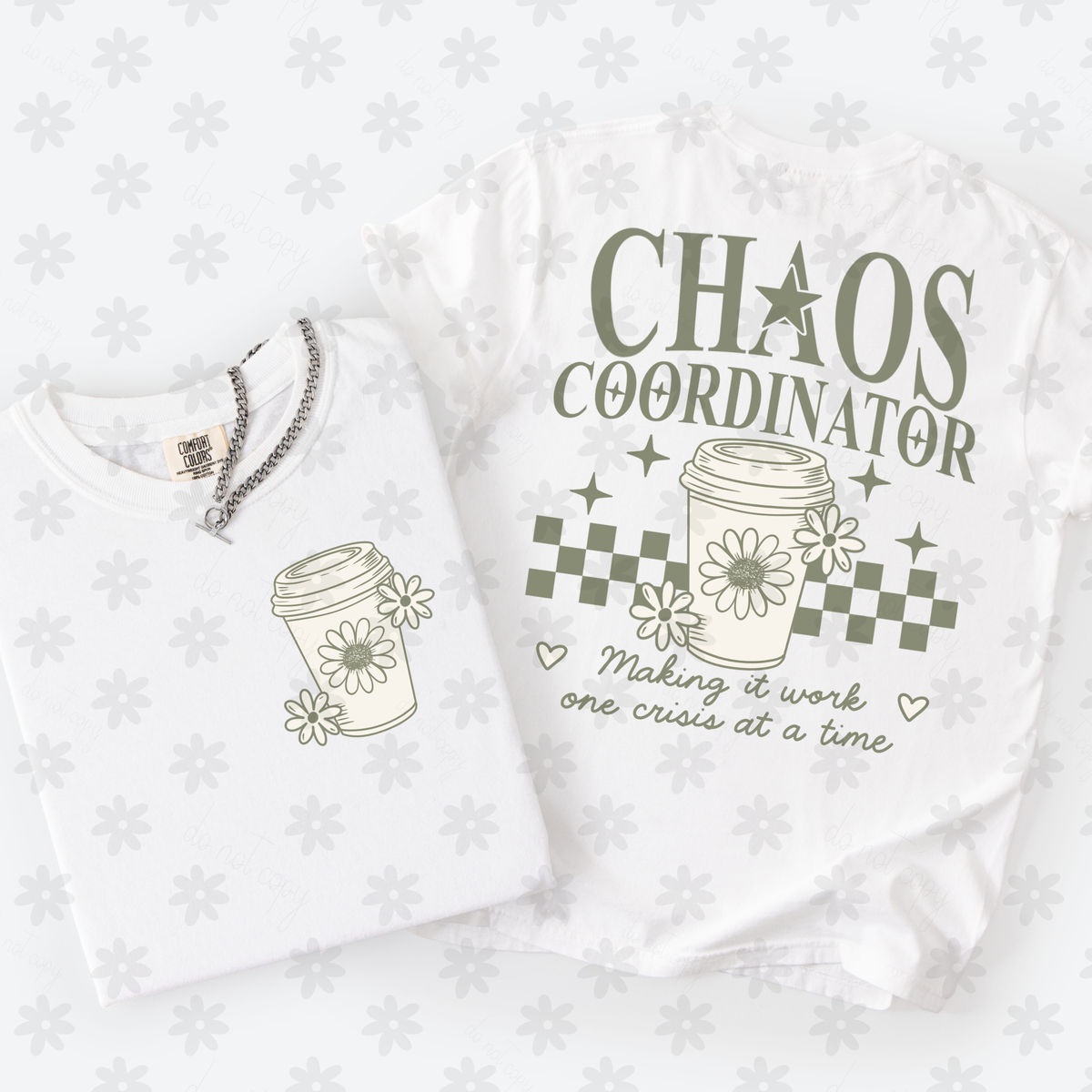 Chaos coordinator making it work (BACK ONLY) (Dyed) DTF Transfer