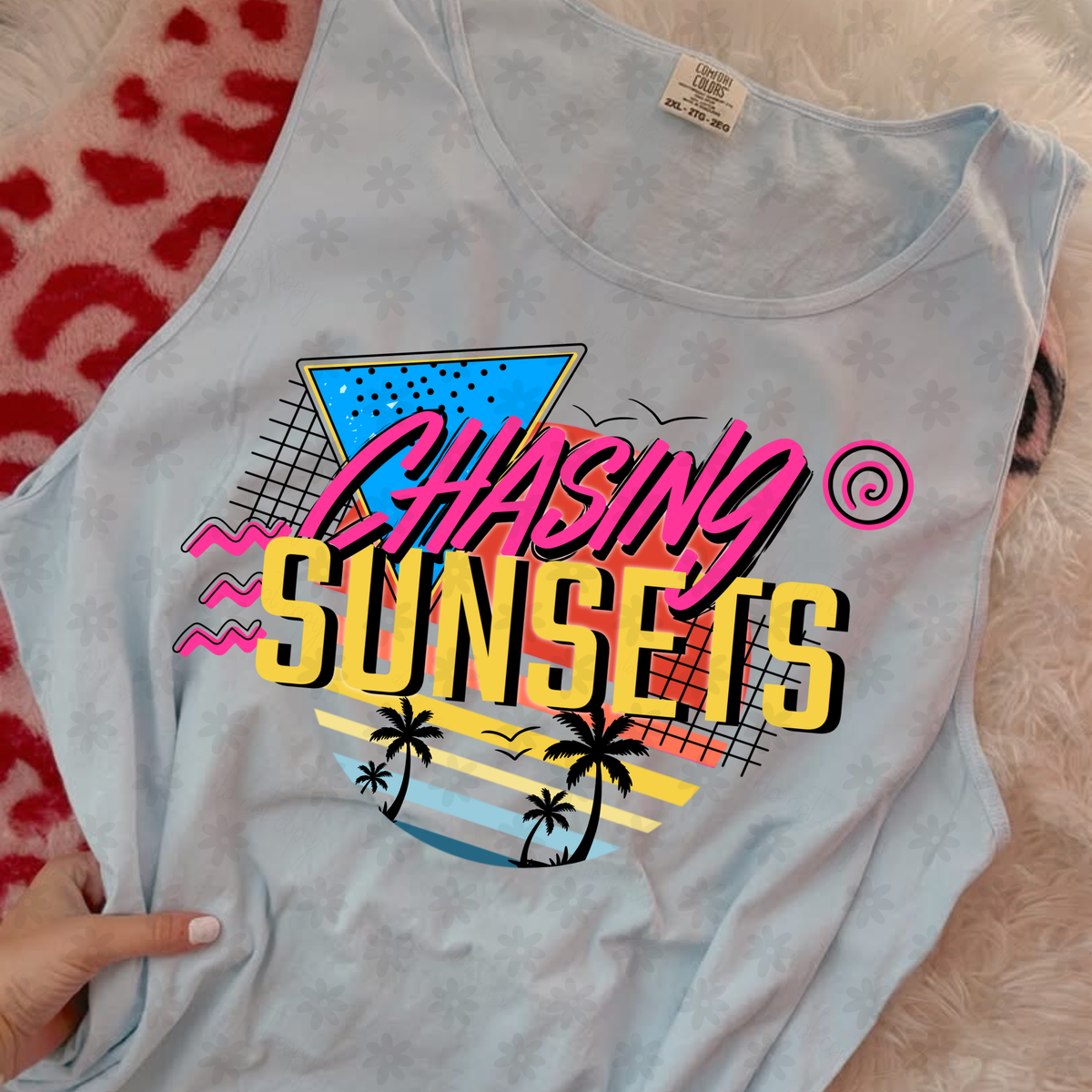 Retro chasing sunsets (Dyed) DTF Transfer
