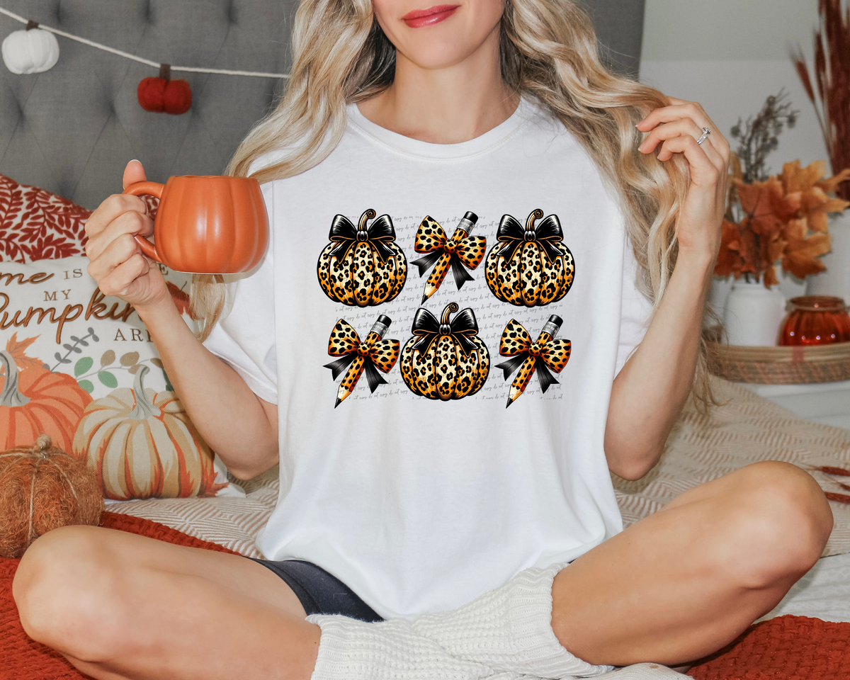 Cheetah Pumpkins Grid 46430 DTF transfer