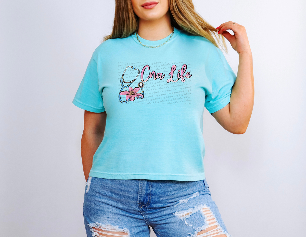 Cna Life Pink Stethoscope 42465 DTF transfer