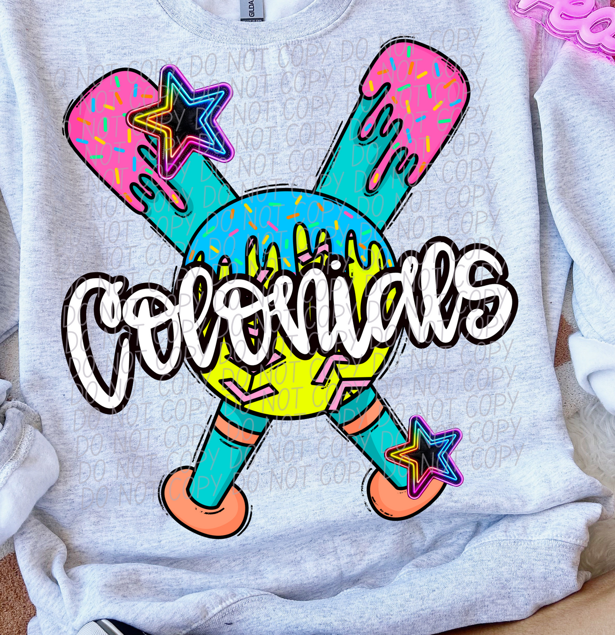 Dripping softball Colonials (CITY) DTF transfer