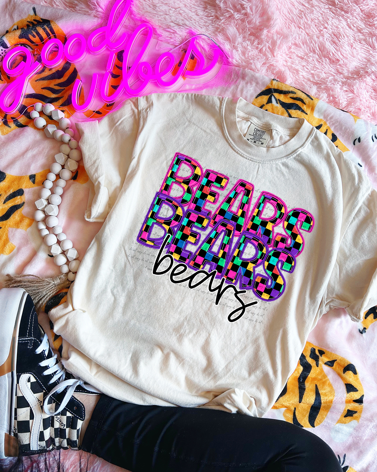 Bears Colorful Checkered 74971 DTF Transfer