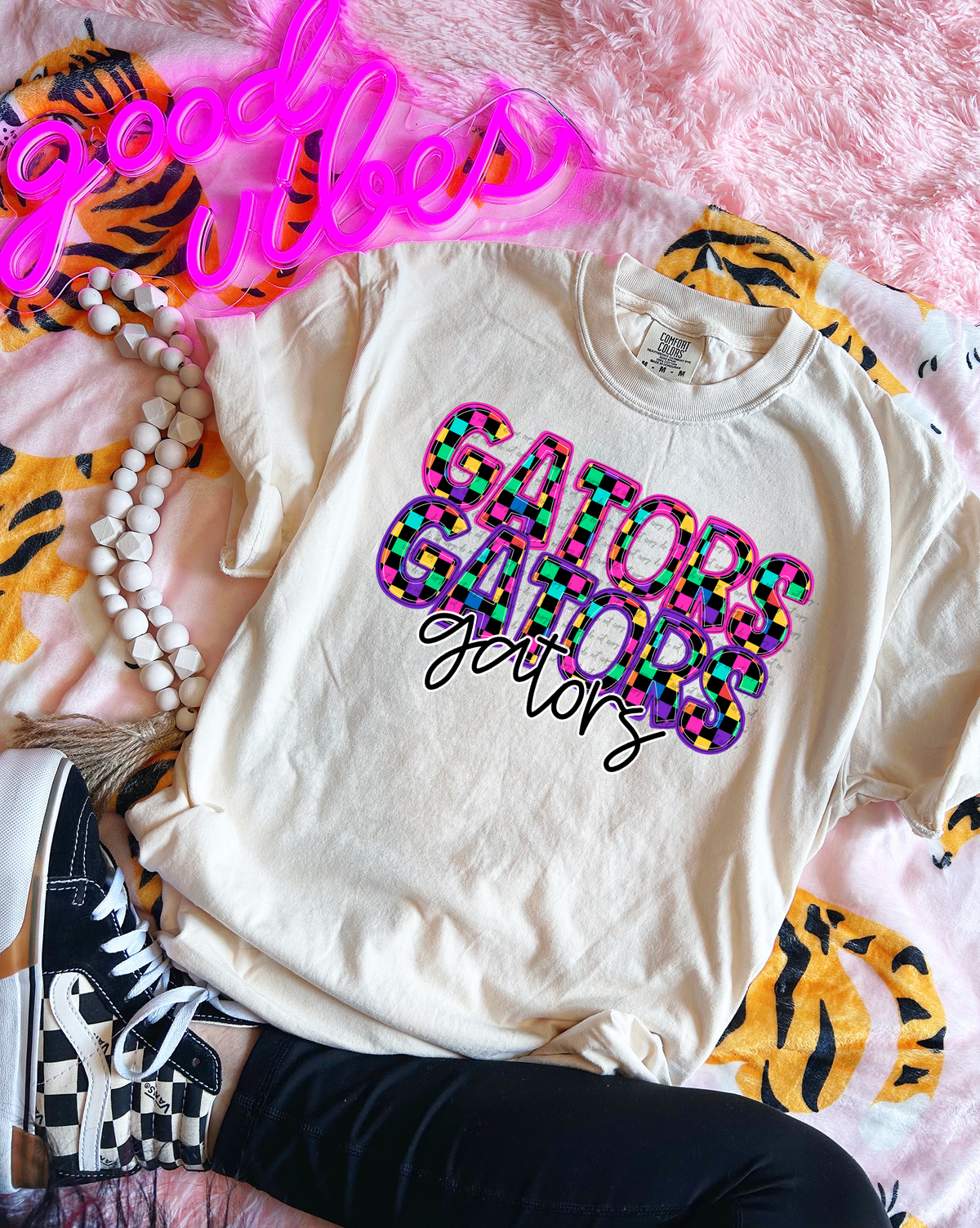 Gators Colorful Checkered 74993 DTF Transfer