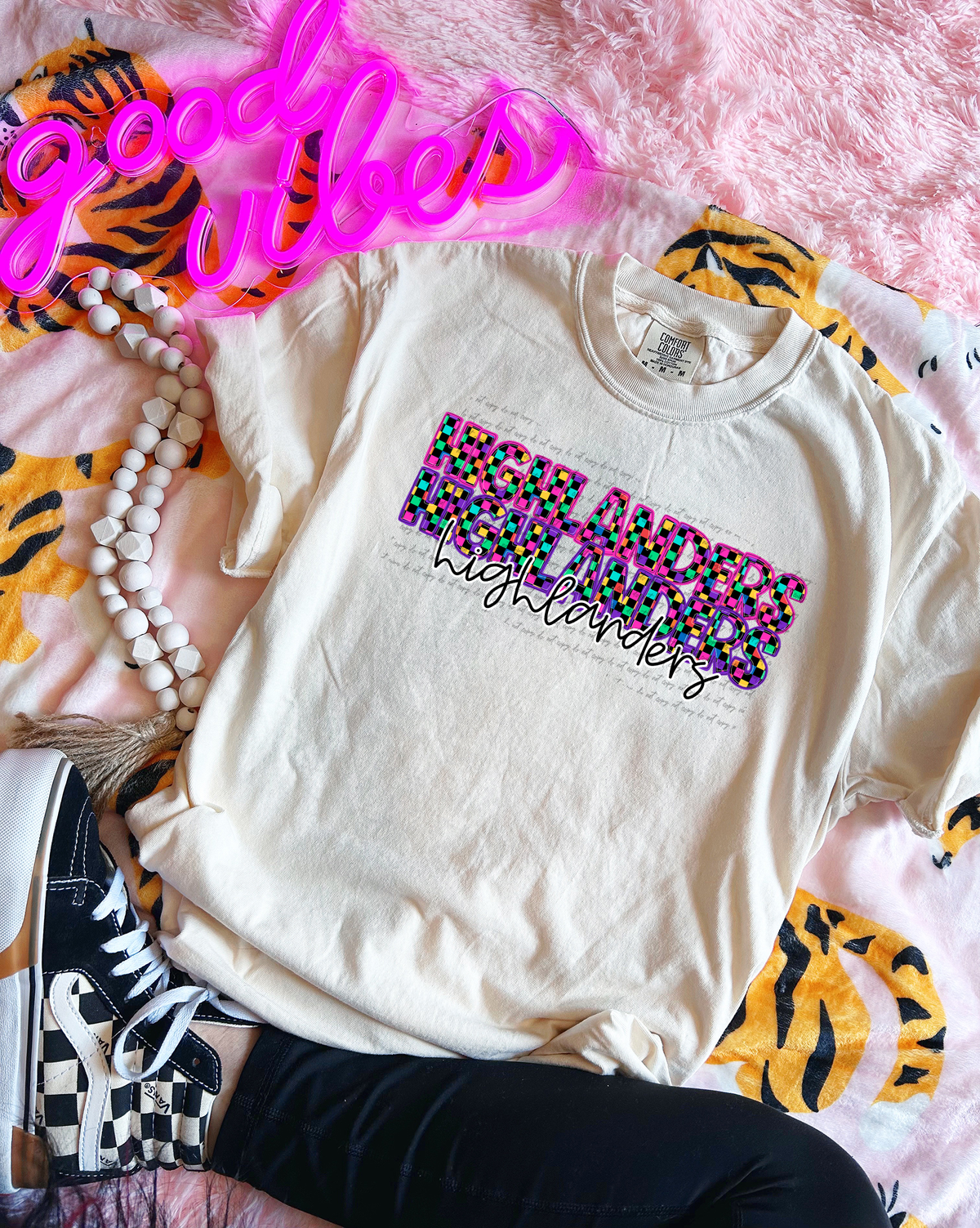 Highlanders Colorful Checkered 74997 DTF Transfer