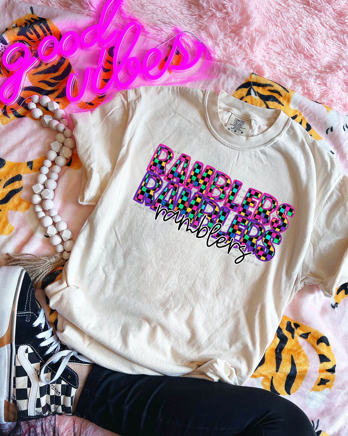 Ramblers Colorful Checkered 76022 DTF Transfer