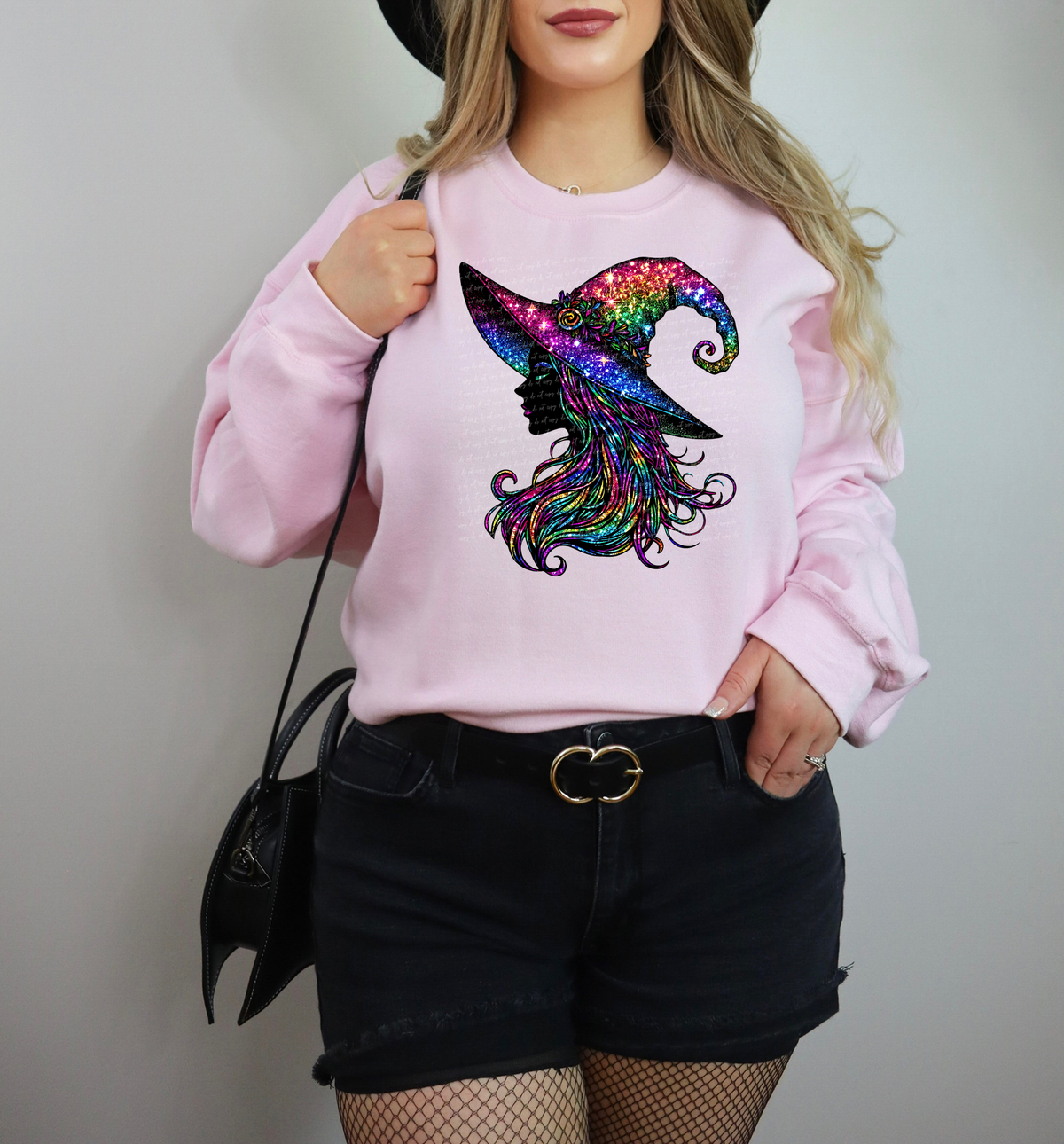 Colorful Witch Side View 51729 DTF transfer